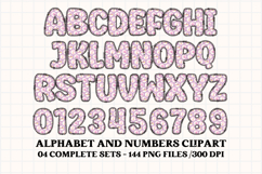 Baby Girl Alphabet, baby girl letters doodle, baby clipart Product Image 2