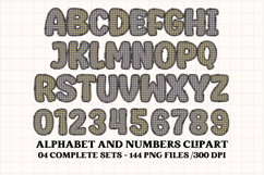 POLICE Alphabet &amp; Numbers Clipart Classroom PNG Bundle Product Image 2
