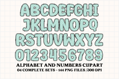 Unicorn Alphabet png clipart, unicorn letters doodle Product Image 2