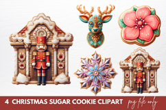 Christmas Sugar Cookie Clipart Sublimation Product Image 1