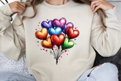 Retro Valentine Clipart PNG Product Image 1