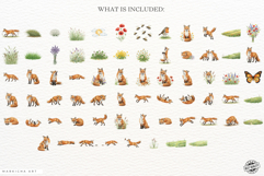 Summer Fox Meadow Clipart Product Image 4