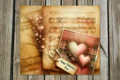 Valentine shabby chic | 4 love Skinny tumbler sublimation P2 Product Image 4