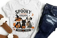 Spooky Little Friends Trick Or Treat PNG Sublimation Design Product Image 1