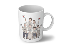 Korean Family Hanbok Taegeukgi Patriotic Gathering PNG Product Image 6
