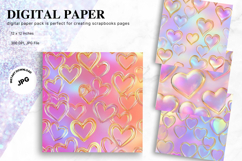 Heart Valentines Background Love Wallpaper Bokeh Backdrop_08 Product Image 1