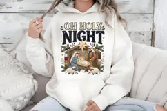 Oh Holy Night PNG, Nativity Scene Christmas Sublimation Product Image 6