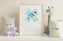 Nurse Heart Coquette Bow Clipart, nurse heart bow, coquette Product Image 7