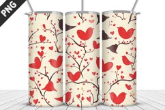 Lovely Hearts Tumbler Design | Valentine&#039;s Day Tumbler Wrap Product Image 4