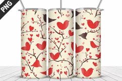Lovely Hearts Tumbler Design | Valentine's Day Tumbler Wrap Product Image 4