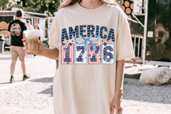 America 1776 PNG T-Shirt|4th of July PNG Sublimation Design Product Image 3