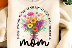 Mother's Day PNG, She is Mom PNG, Boho Mama Floral PNG, Mama Product Image 3