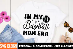 In My Baseball Mom Era SVG Design,Mother's Day SVG Design Product Image 2