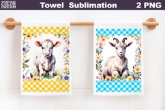 Farm Kitchen Waffle Towel | Cow Towel Sublimation Product Image 1