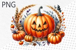 Halloween Pumpkins Sublimation - Clipart PNG Design Product Image 1