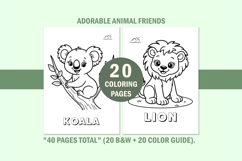 20 Cute Animal Coloring Book for Toddlers Product Image 8