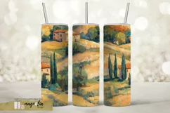 Oil painting texture seamless tumbler wrap sublimation png Product Image 2