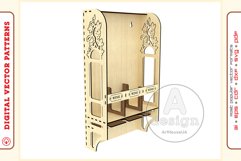 Wine Shelf v3 - laser cutting file - Glowforge ready SVG Product Image 8