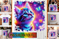 Dazzling TOTE BAG Gift Ideas PNG, Cat Product Image 1
