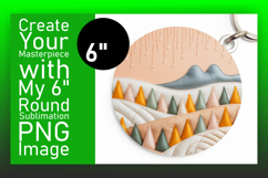 Artistic Round Design Sublimation PNG , Holiday Product Image 1