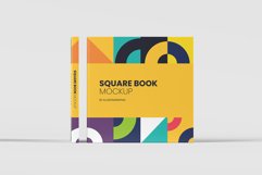 Square Book Mockup - 12 views Product Image 7