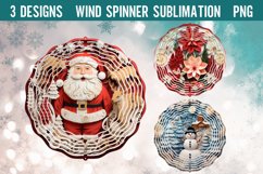 3D Christmas Wind Spinner Sublimation PNG Product Image 1