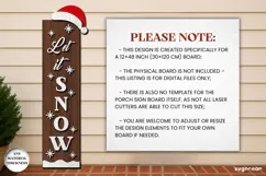Xmas Porch Sign Laser Cut | Vertical Sign | SVG Product Image 2