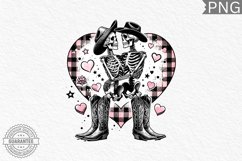 Valentine&#039;s Day Skeleton PNG - Valentine Clipart Sublimation Product Image 1
