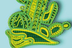 Cactus 3D Multilayer SVG/ Cactus 3D mandala/Cactus paper cut Product Image 6