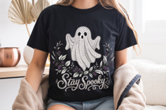 Stay Spooky PNG, Rhinestone Ghost Halloween Sublimation Product Image 8