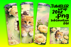 20oz Tumbler Template for All Occasions , Animals In Wall Product Image 1
