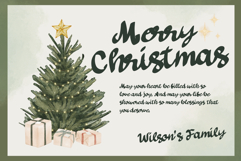 Velvet Christmas is a charming handwritten script Product Image 6
