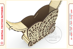 Wooden clutch purse v114 - laser cut vector - Glowforge file Product Image 8