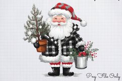 Black White Plaid Christmas PNG Product Image 1