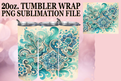 GIFT OF JOYFULNESS 20oz TUMBLER WRAP, Watercolor Pattern Product Image 1