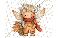 Fall Fairy Clipart PNG, Autumn Fairy People With Wings Product Image 4