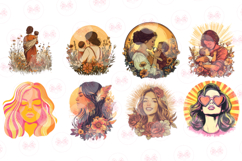 Retro Mothers Day Clipart Sublimation - 24 Png Bundle Product Image 2