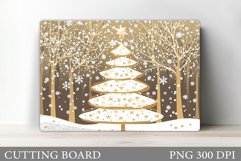 Christmas Tree Cutting Board. Christmas Tree Sublimation Product Image 1