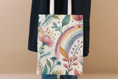 Whimsical Watercolor Floral Seamless Digital Paper, Abstract Product Image 7