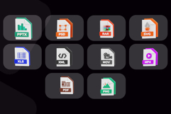 File Format 3D Icon Pack Product Image 7