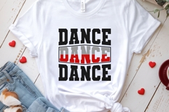 Dance svg png dxf | dancer varsity letters | dance shirt svg Product Image 3