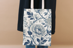 Blue Chinoiserie Toile De Jouy Digital Paper, Vintage French Product Image 8