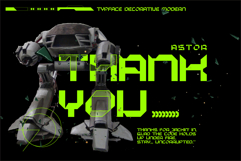 ASTOR - Futuristic Display Font Product Image 6