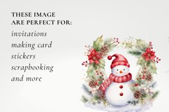 Christmas snowman clipart, snowman sublimation Product Image 2