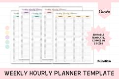 Weekly Hourly Planner Editable Template 4 Product Image 1