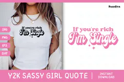 Y2K Sassy Girl Baby Tee Quote - Bratcore | I'm Single Product Image 1