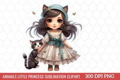 Animals Little Princess Sublimation Clipart Product Image 9