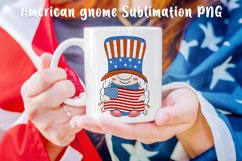 4th of July Patriotic gnome. Sublimation, PNG. Product Image 1