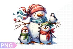 Snowman Clipart - Snowman sublimation PNG Design Product Image 1