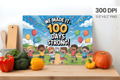 100 days of school Cutting Board PNG Design, Teacher PNG Product Image 1